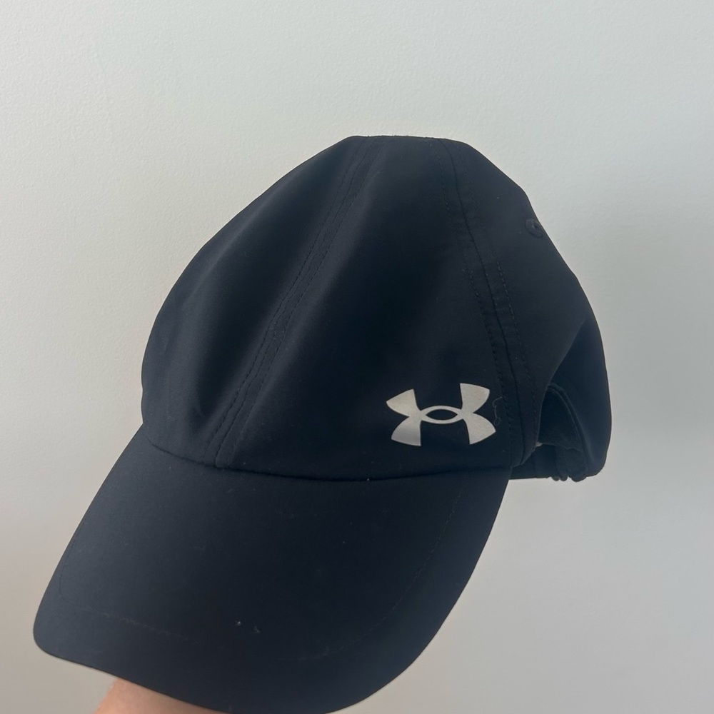 Under Armour Black Cap with White Logo